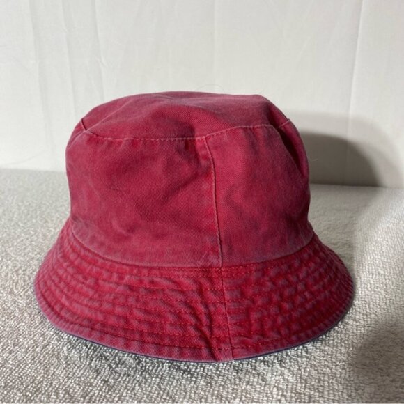 Vintage Reversible Blue Red Bucket Hat - Picture 11 of 13